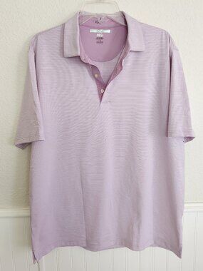 Greg Norman ML75 Men's Golf Polo Shirt Lavender Large